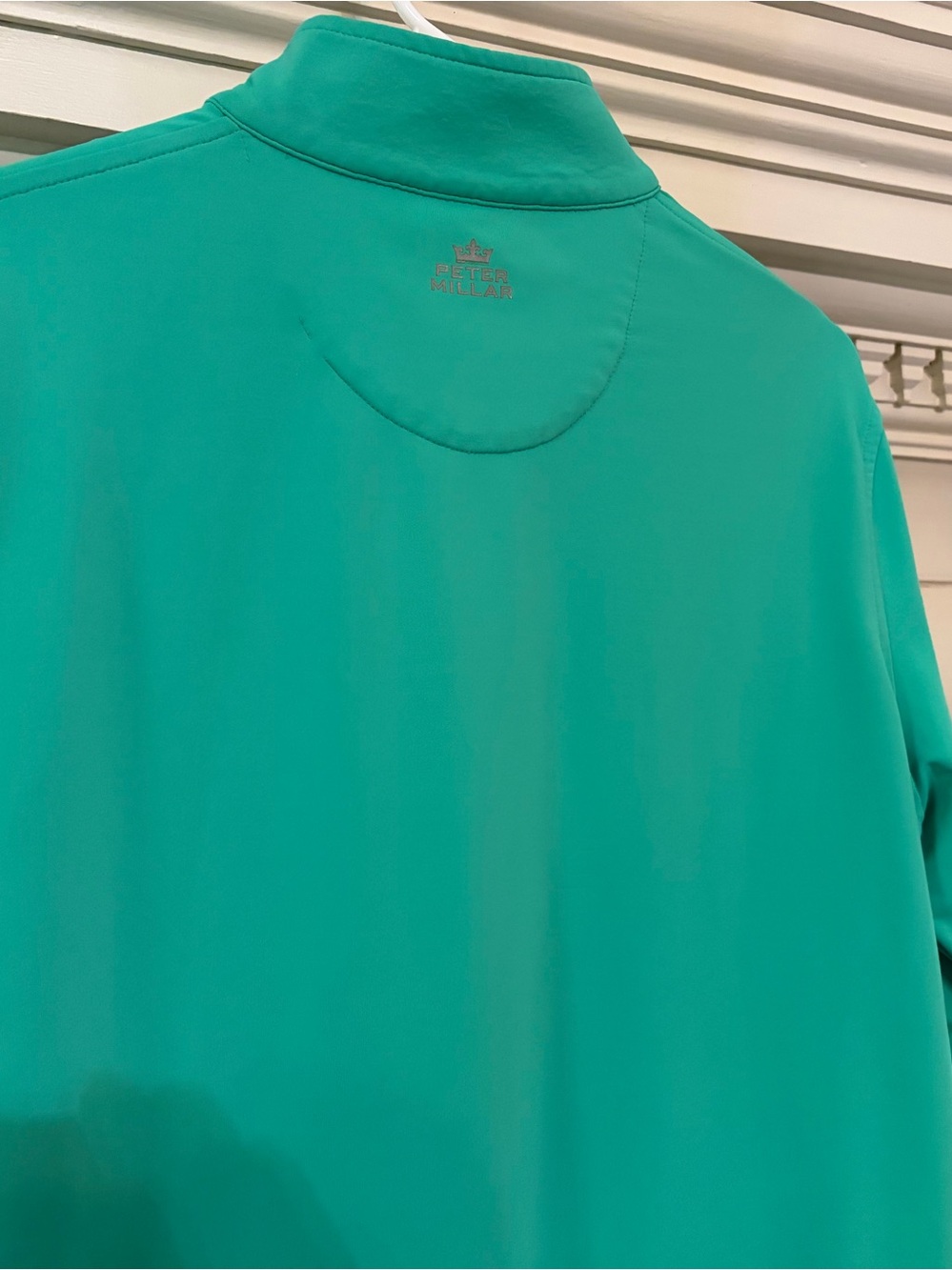 Peter Millar Emerald Green Quarter-Zip Pullover Sz Small